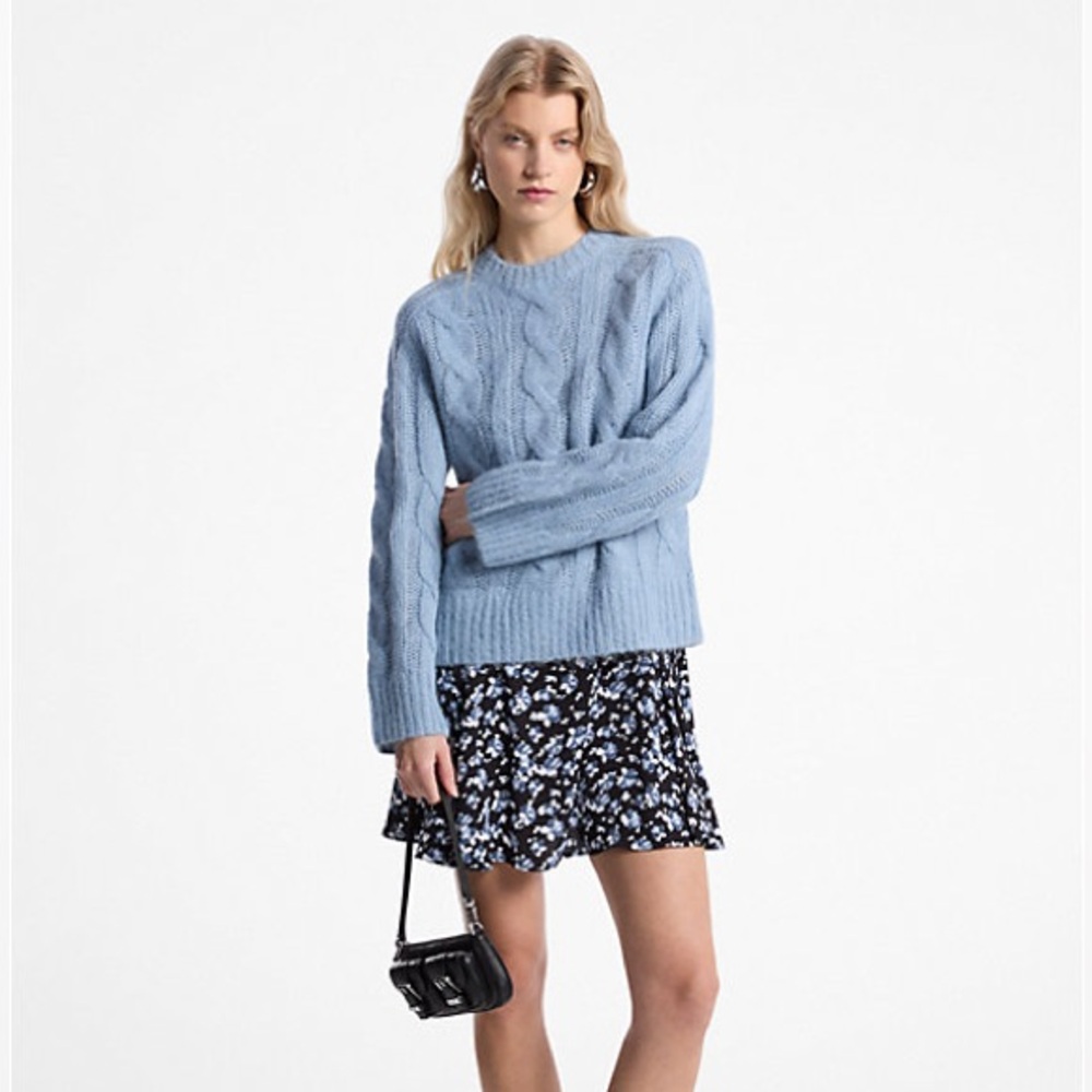 Michael Kors Alpaca Blend Cable Knit